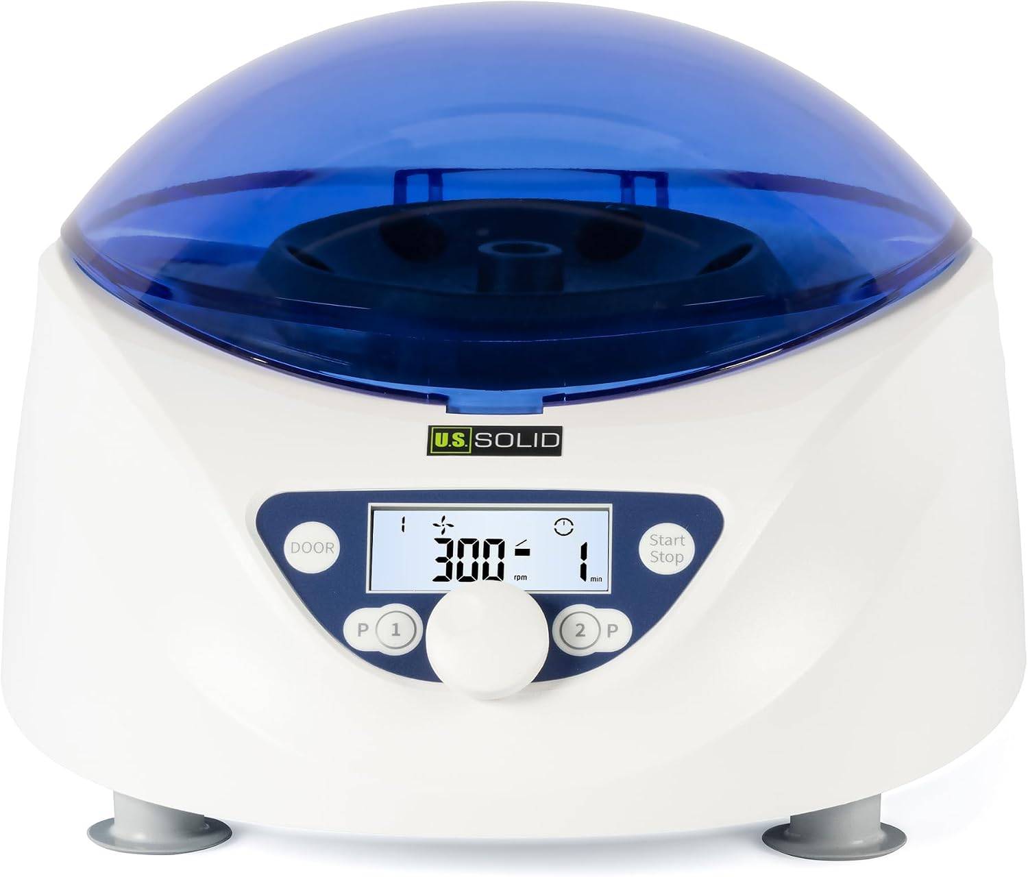 U.S. Solid Benchtop Centrifuge - 6 x 1.5-5mL/7mL/10mL/15mL, 300-5000 RPM, 2600xg RCF Desktop PRP Lab Centrifuge Machine