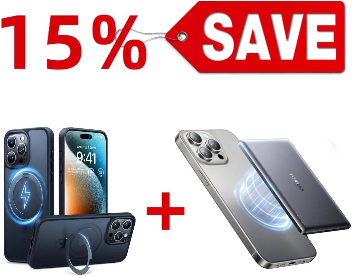 TORRAS 5,000mAh MiniMag Power Bank — Buy Together to Save 15%