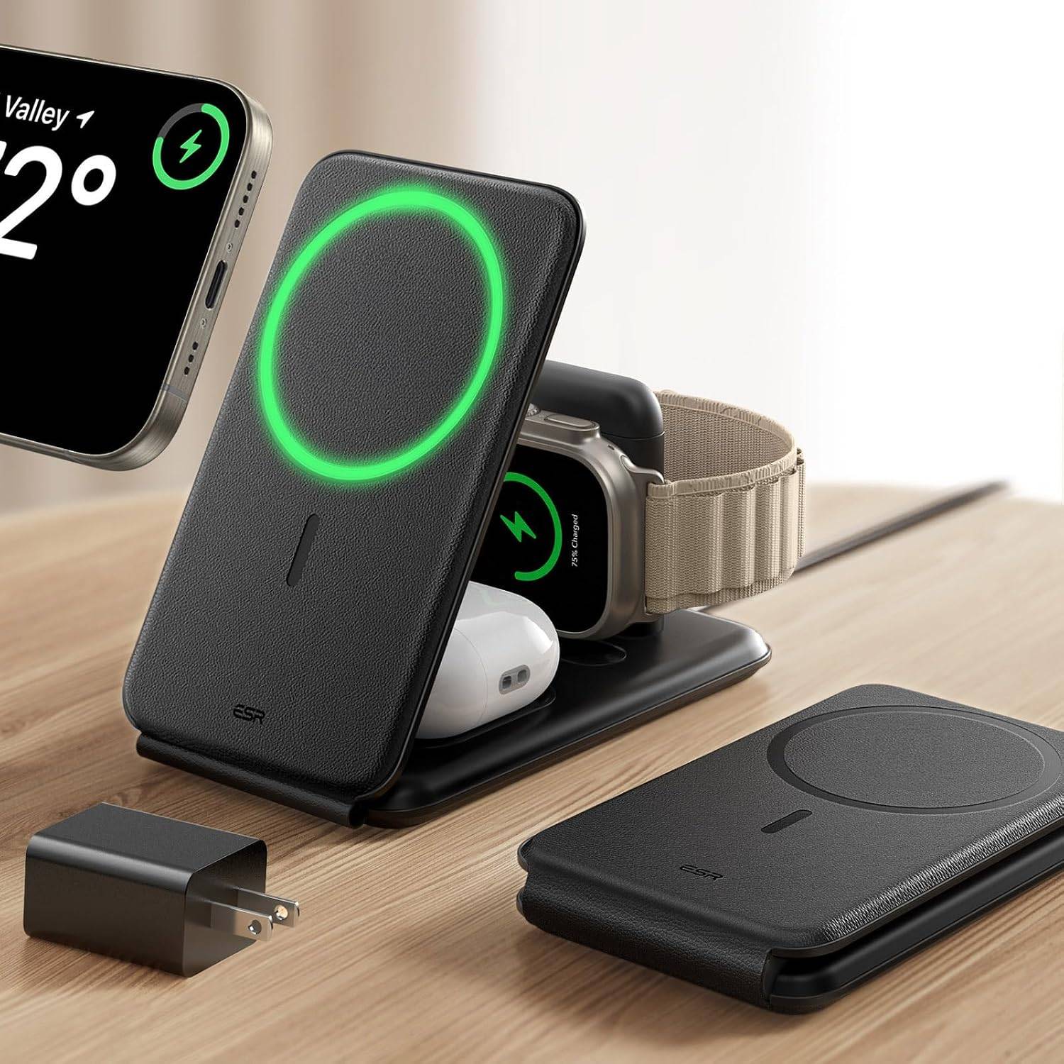 ESR 3 in 1 Wireless Charging Station, for Magsafe Charger Stand