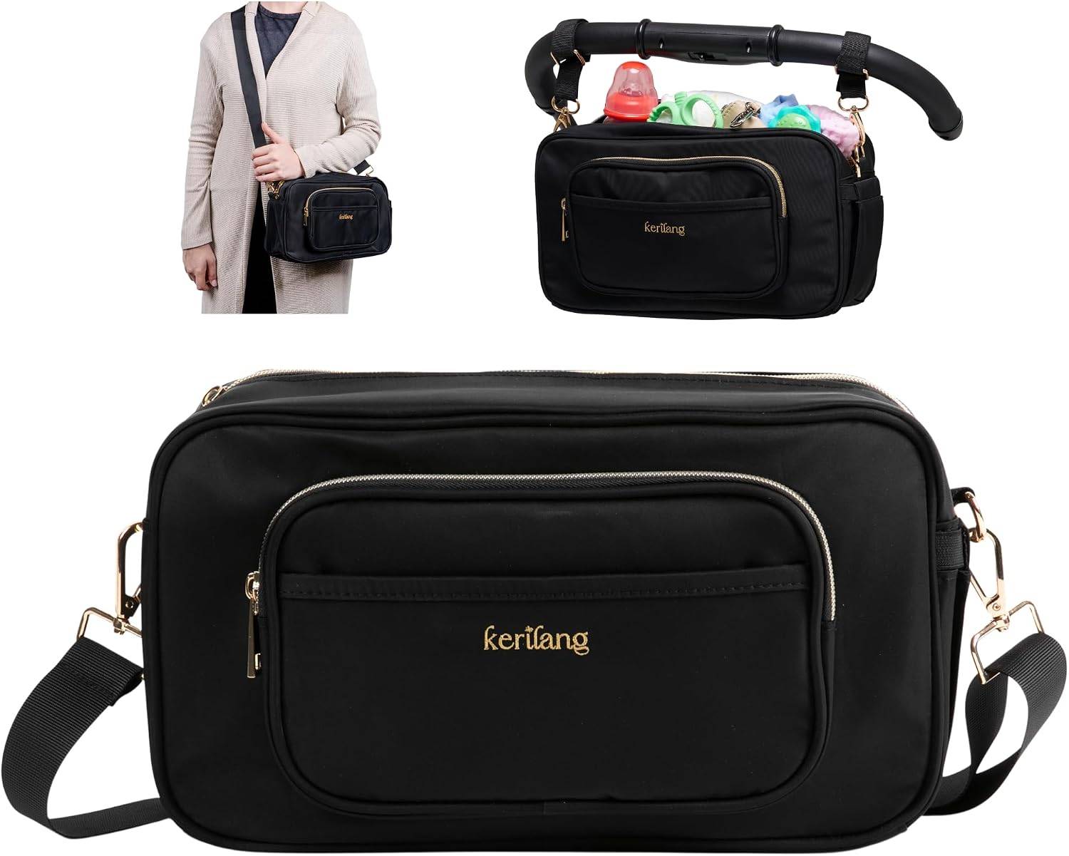 kerilang The Universal Sling Bag for Women Who Move for Everyday Carry, Travel, Stroller, Wheelchair & Walker, Pet Walks & More