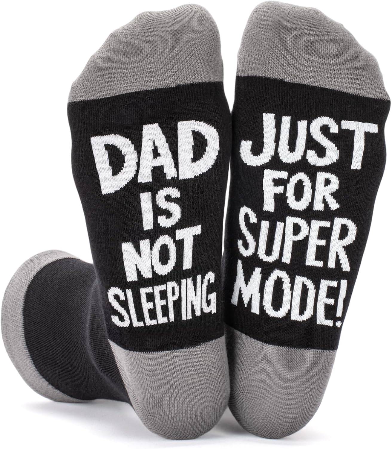 COZYMATE Novelty Father Socks for Men Funny Silly Socks for Dad