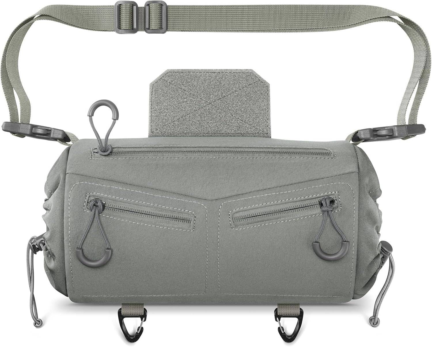 CVLIFE Hand Warmer Pouch with Hook & Loop,Portable Drop Hanger Waist, Grey