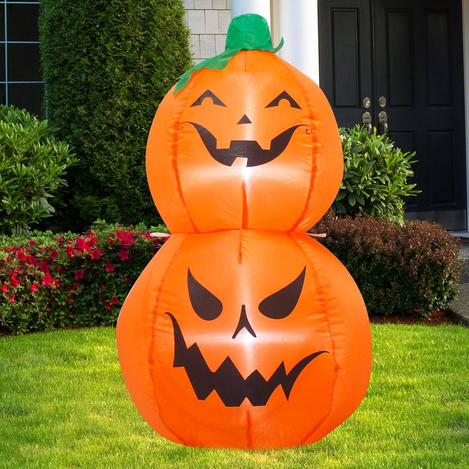 TRMESIA 3.5feet Halloween Inflatable Blow up Pumpkin Indoor Decorations