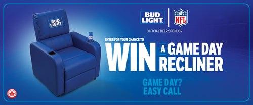 Win a Bud Light game-day recliner