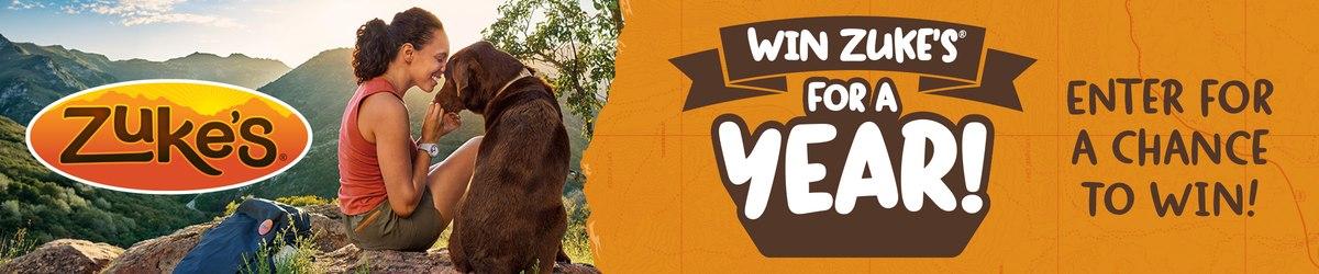 Win a year of Zuke’s dog treats