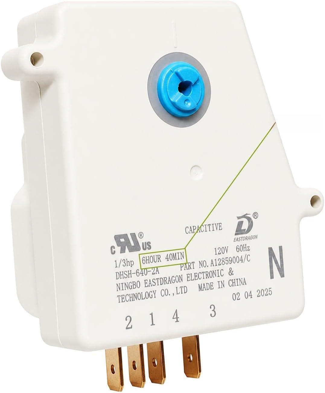 5304526183 (6hr 40min) Refrigerator Defrost Timer for Frigidaire etc.