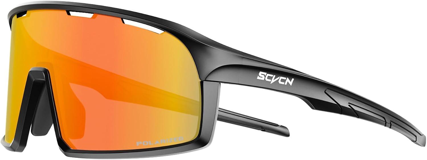 SCVCN Cycling Glasses Sports Sunglasses Clear Men Women Bicycle MTB UV400 Protection Running Mountain Bike Baseball Biking Goggles Riding BMX Fishing Riding Golf Driving Softball 5