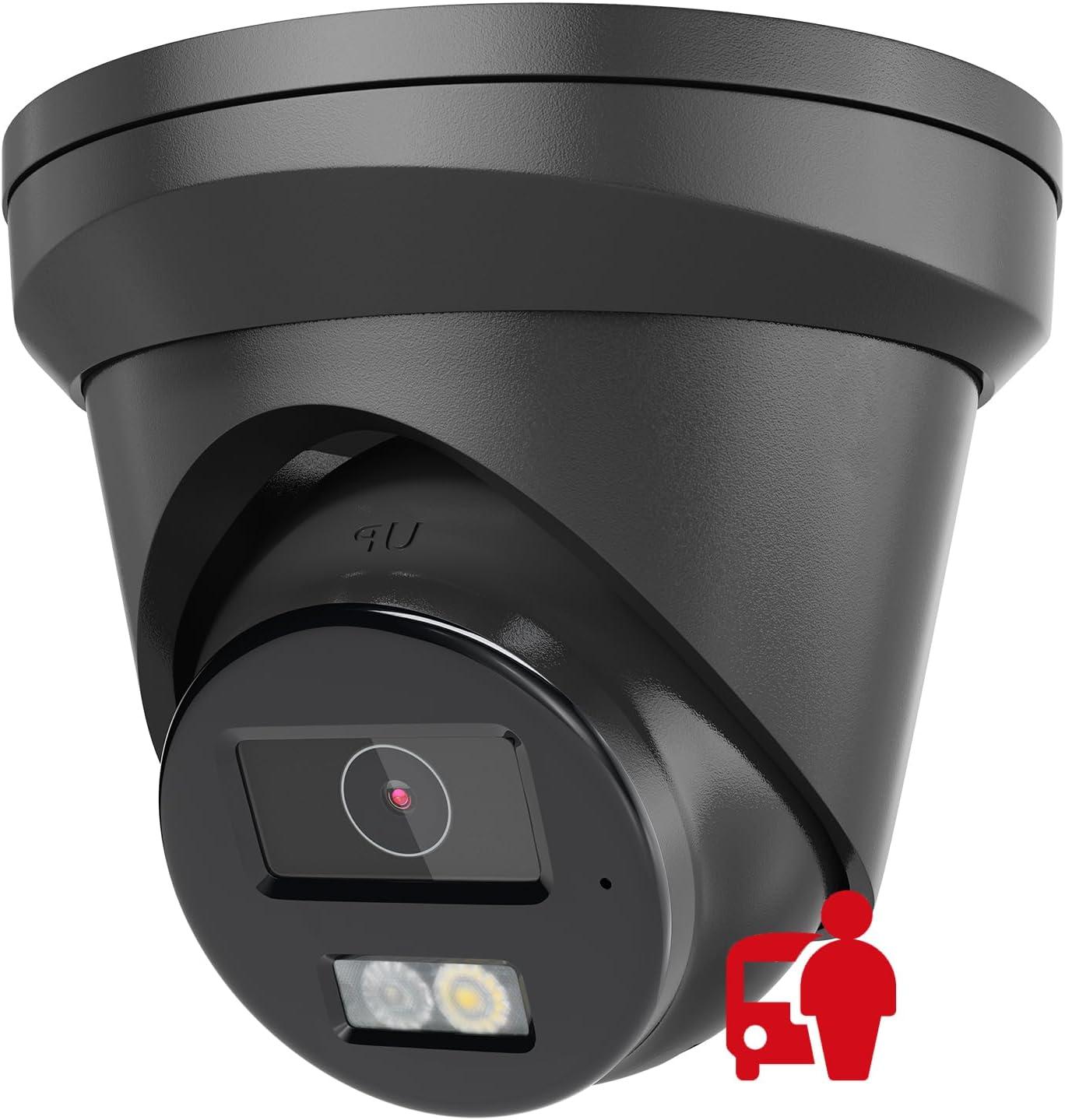 Anpviz 5MP PoE IP Camera, Black Turret Wired Security Camera Outdoor