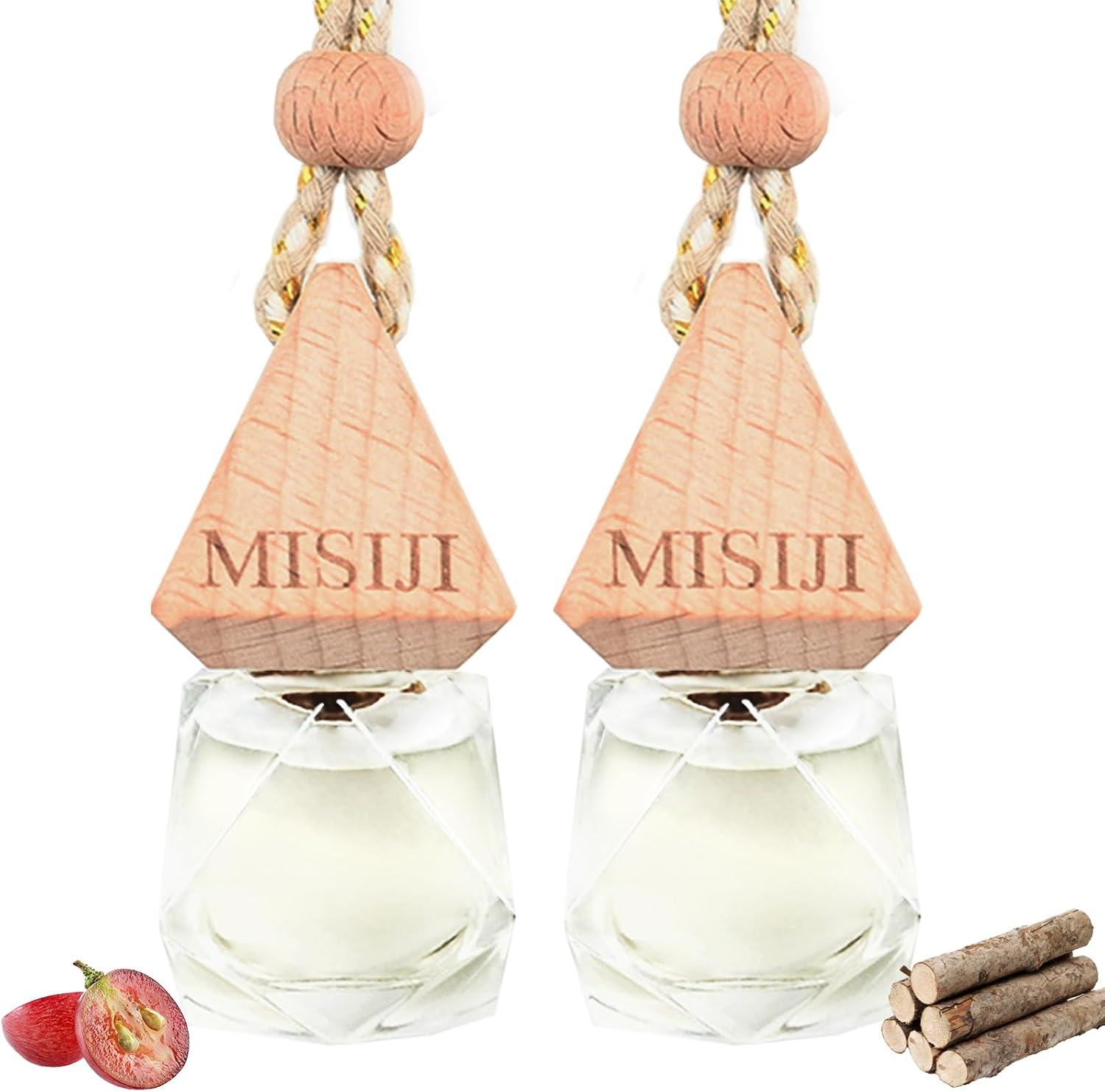 MISIJI Hanging Car Air Freshener-Teakwood,Long Lasting Fragrance Car Scents,Car Decorations