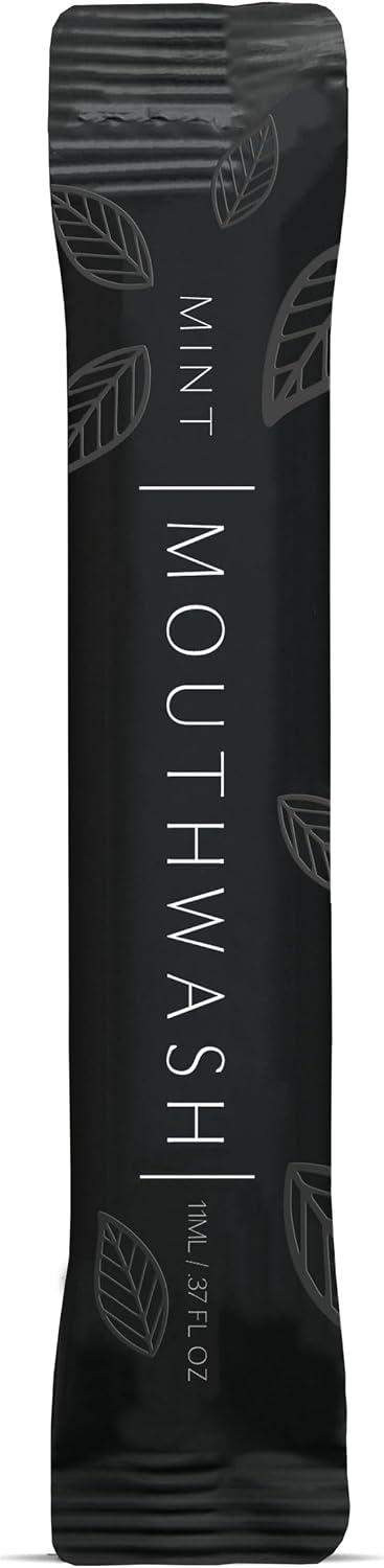 Luxury Mouthwash Packets (250 Individual Packets, Matte Black)