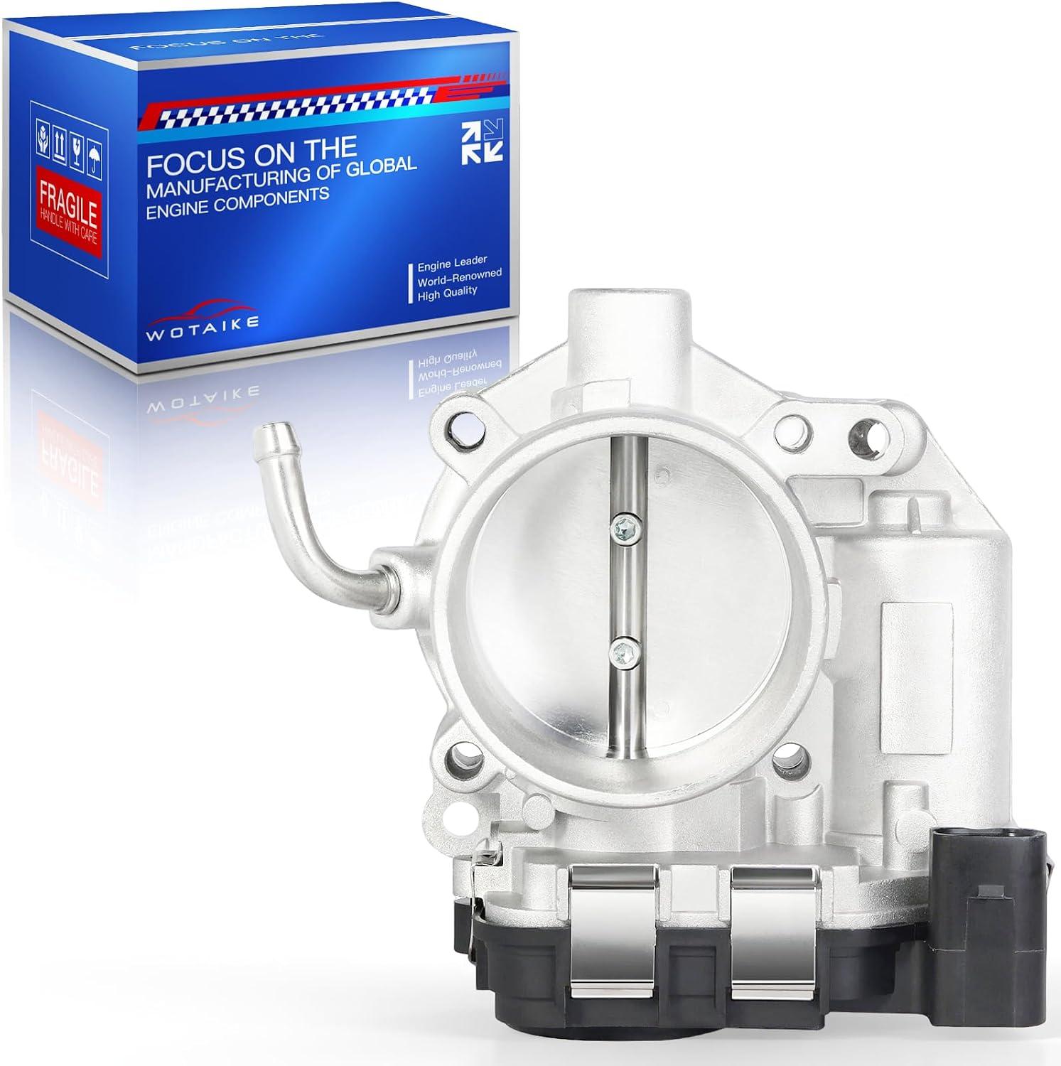 WOTAIKE 07K133062A Electronic Throttle Body Compatible for Jetta VW Volkswagen Beetle Golf Passat Rabbit [L5 2.5L] Compatible for 2007-2014 Volkswagen Beetle Jetta, 2010-2014 Golf,