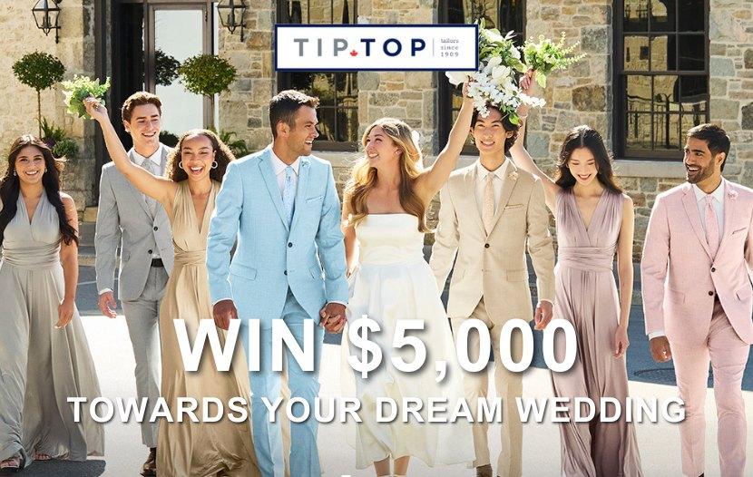 Tip Top Dream Wedding Cash Giveaway