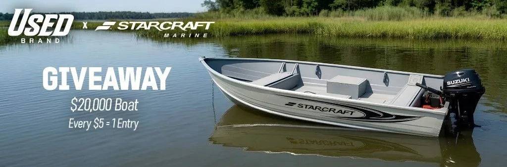 Used Brand and Starcraft Marine boat giveaway