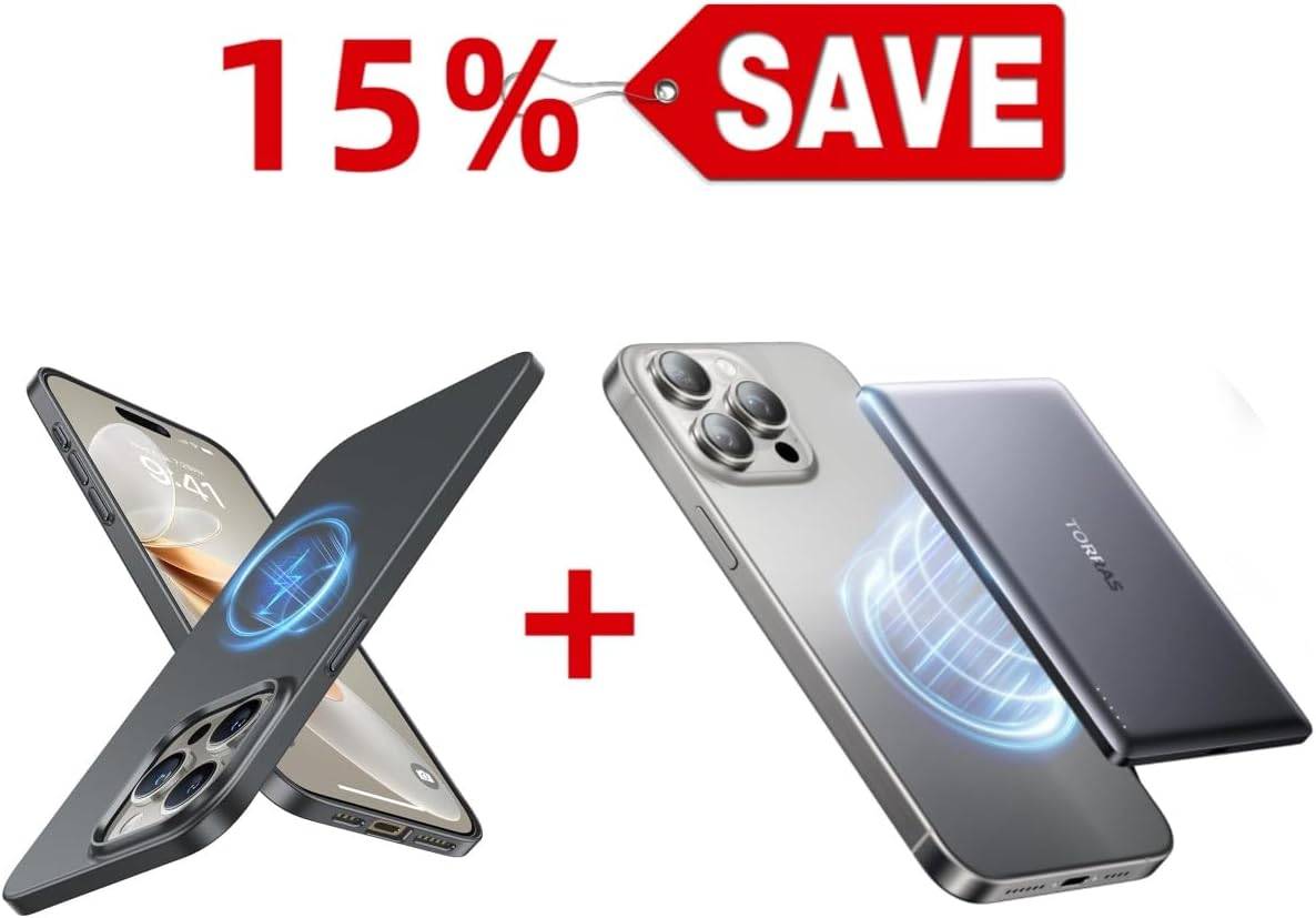 TORRAS 5,000mAh MiniMag Power Bank — Buy Together to Save 15%