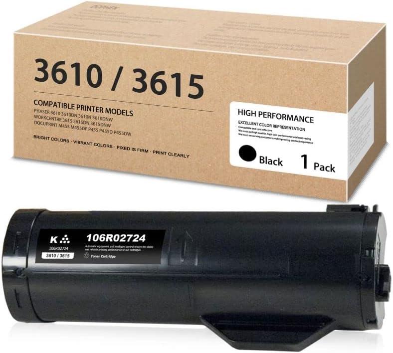 Phaser 3610 Workcentre 3615 Black 106R02724 Toner Cartridge