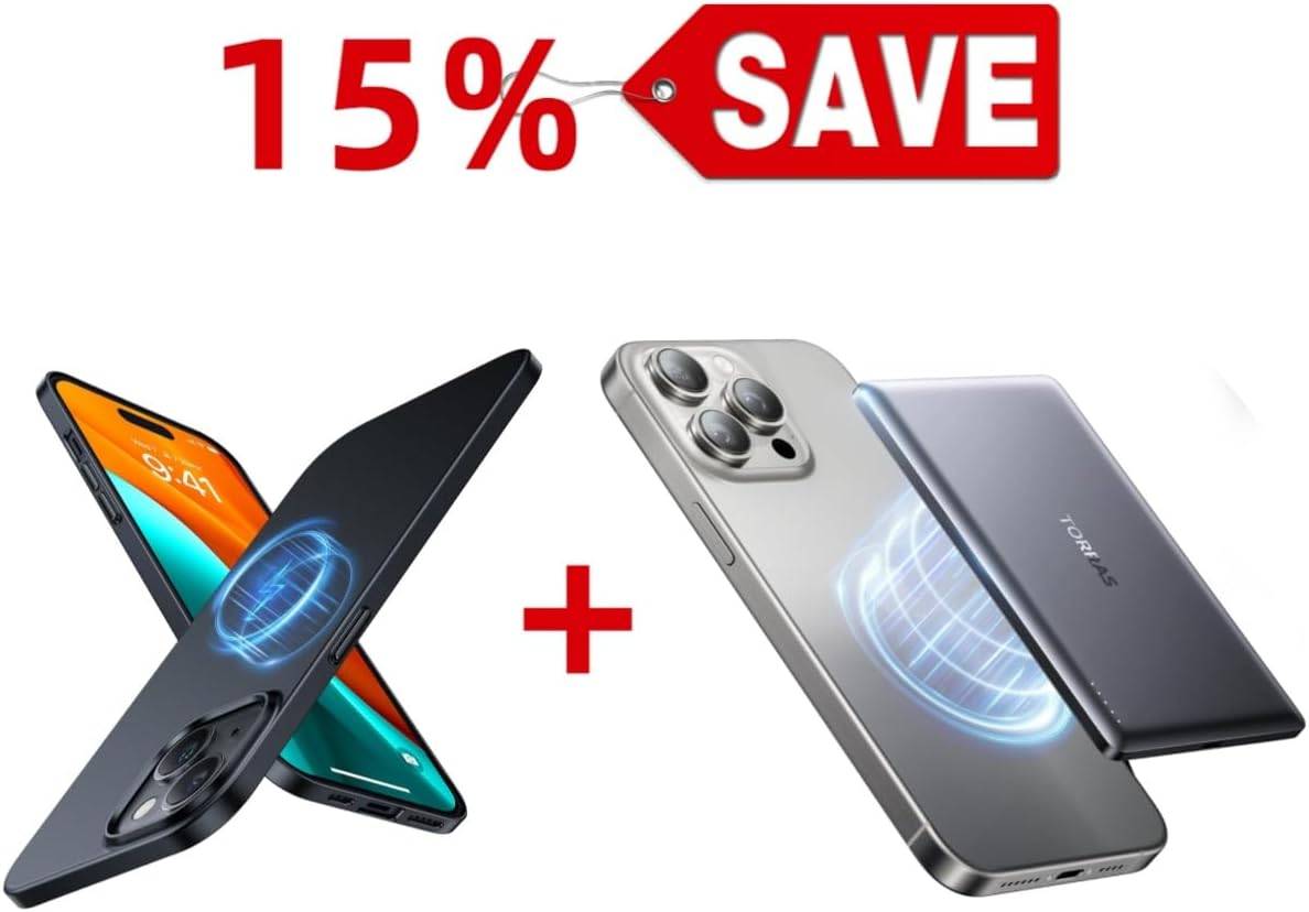 TORRAS 5,000mAh MiniMag Power Bank — Buy Together to Save 15%