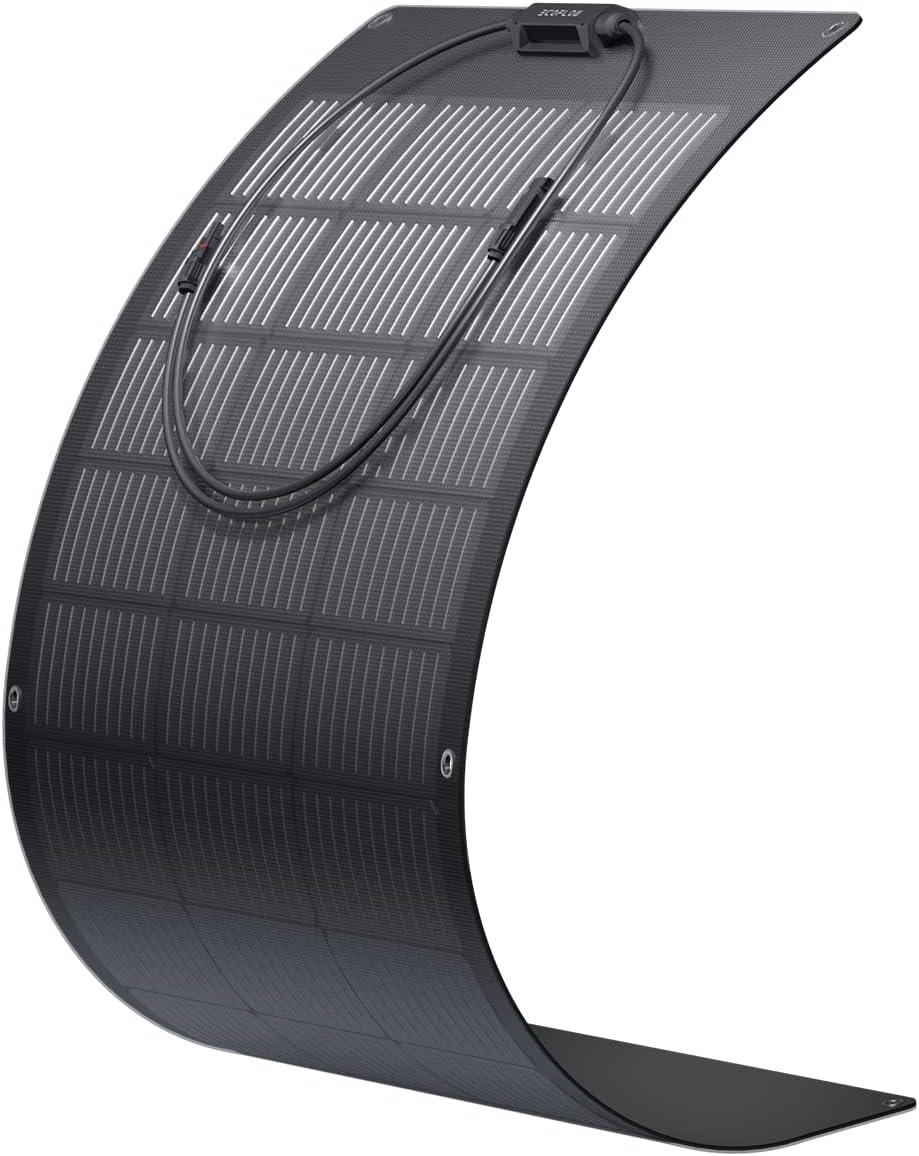 EF ECOFLOW 100W Flexible Solar Panel with High Efficiency Solar Modules