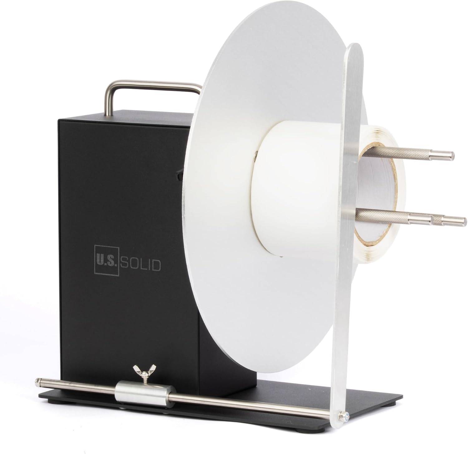 Label Rewinder Automatic U.S. Solid Adjustable Core Holder 1 to 4 in, Label Width 5.9 in, Roll Diameter 11.8 in (Label Width: 5.9")