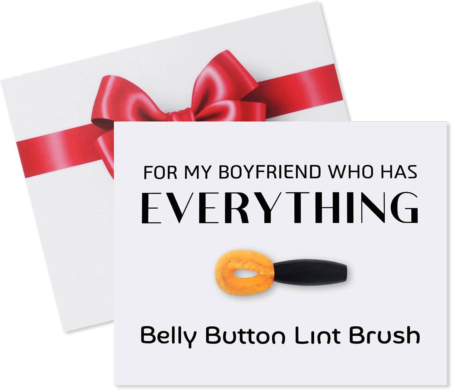 Valentines Day Funny Gifts for Boyfriend,Gag Gift for Him,Belly Button Brush,Mens Gift