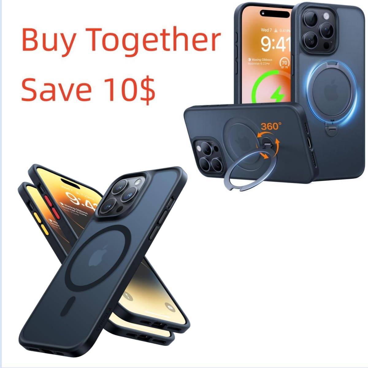 TORRAS Ostand Spin case for iPhone 14 pro