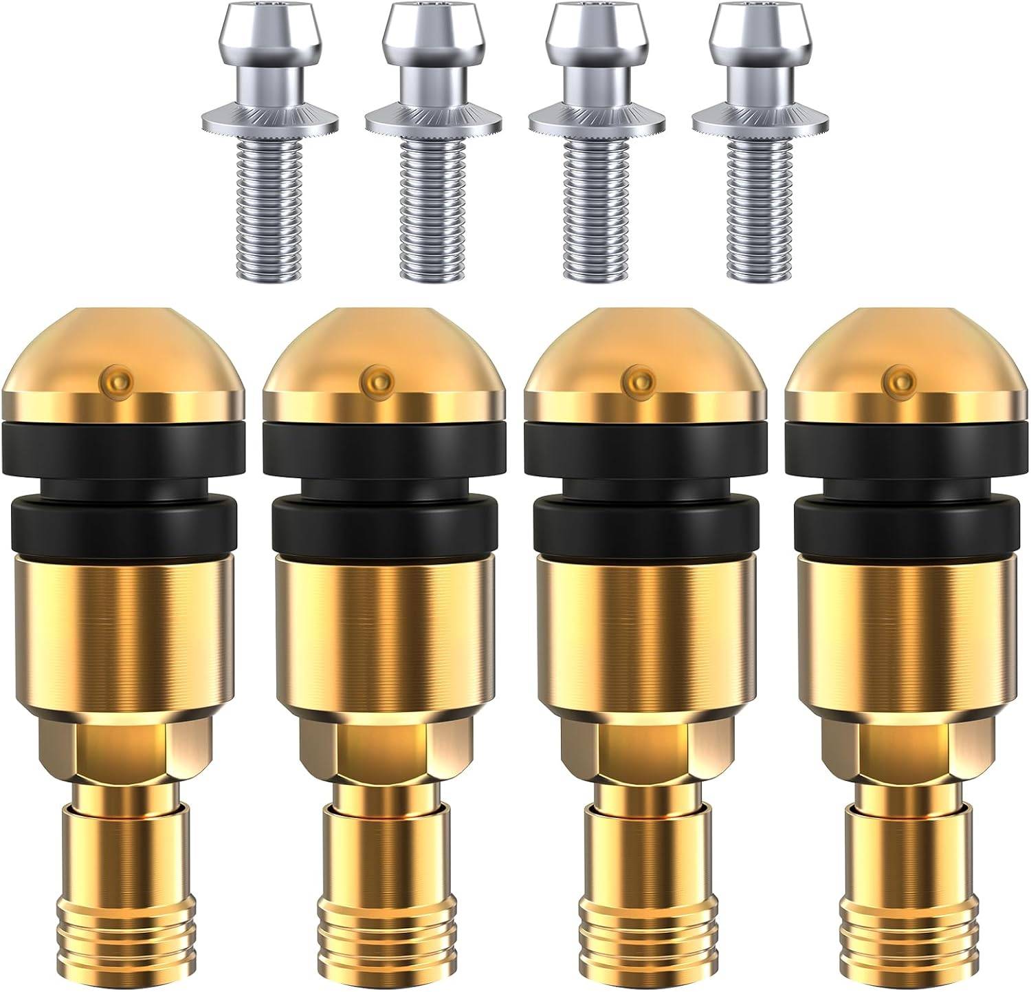 ST Shengtuo Titanium Alloy TPMS Valve Stem for Supercars and Hypercars.Super Lightweight, Superior Strength, Corrosion Resistance, Tire Pressure Monitor System Accessory.Pack of 4,
