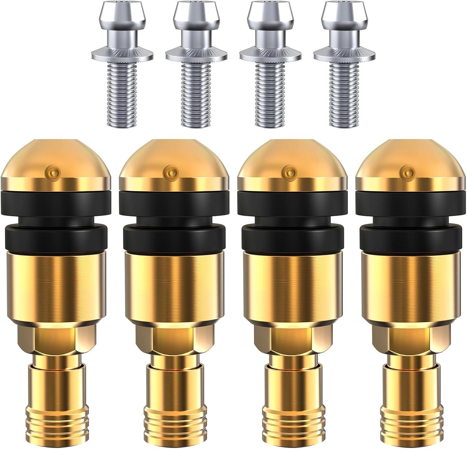 ST Shengtuo Titanium Alloy TPMS Valve Stem for Supercars and Hypercars.Super Lightweight, Superior Strength, Corrosion Resistance, Tire Pressure Monitor System Accessory.Pack of 4,