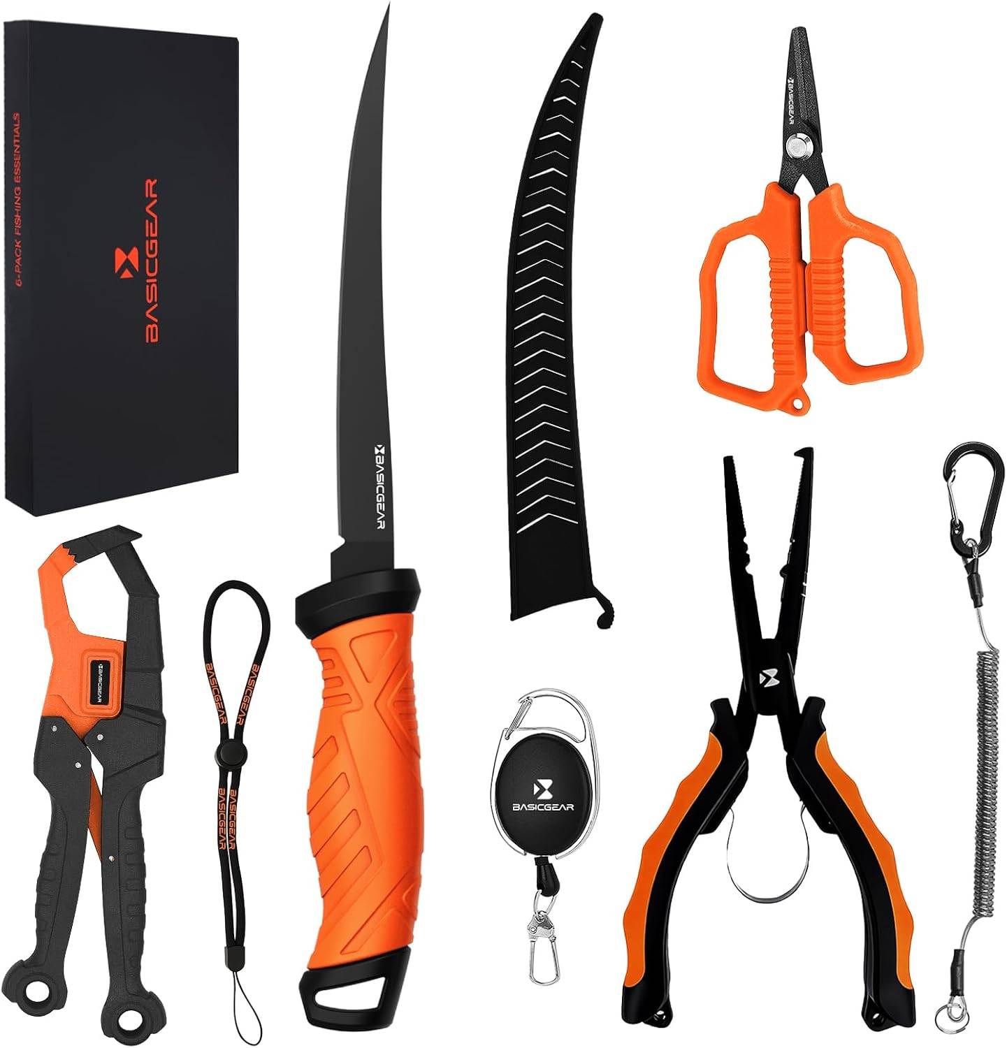 BasicGear® Fishing Tool Kit, Orange
