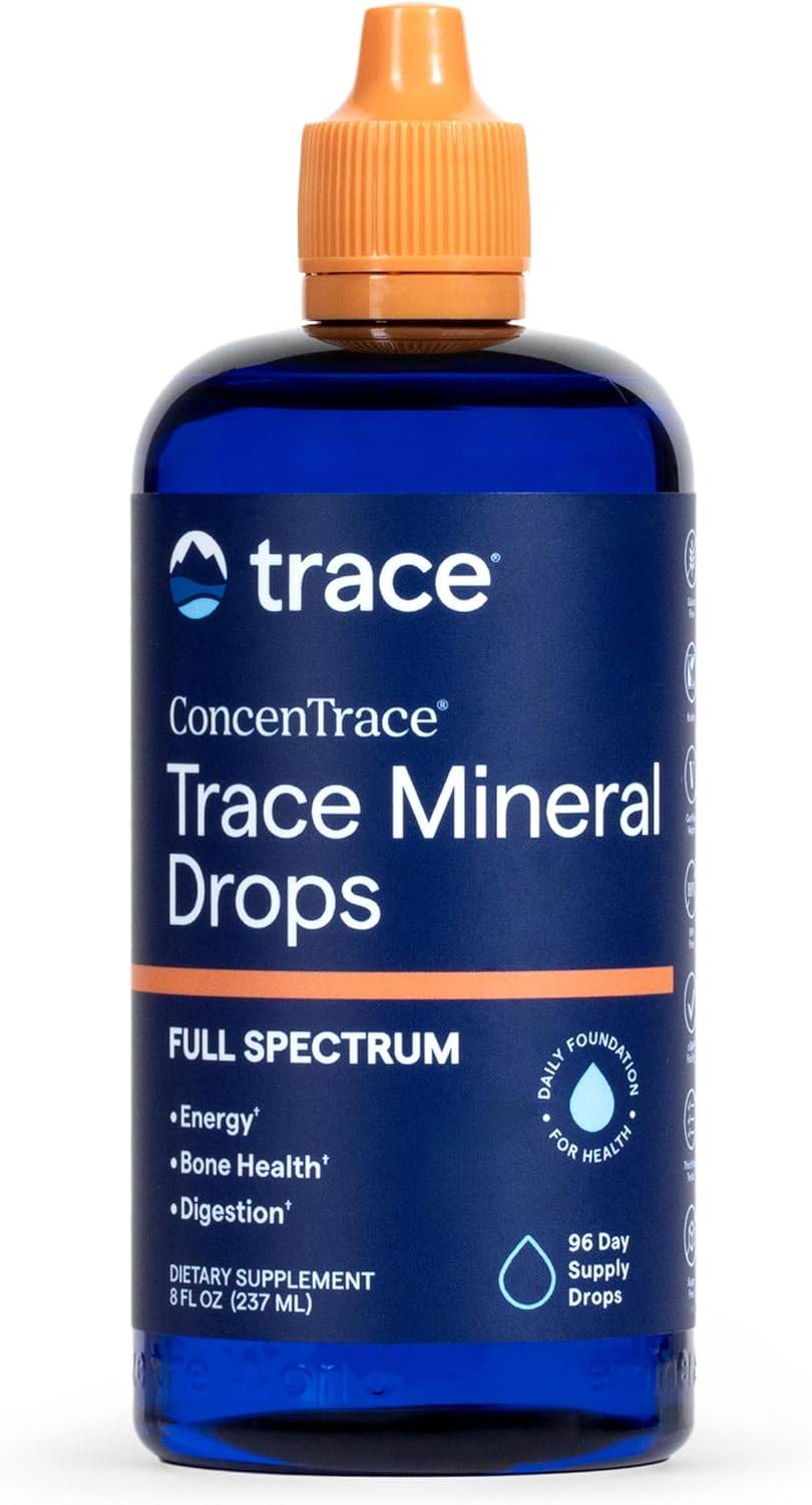 Trace Minerals ConcenTrace Mineral Drops, 70+ Ionic Minerals, 8 fl oz