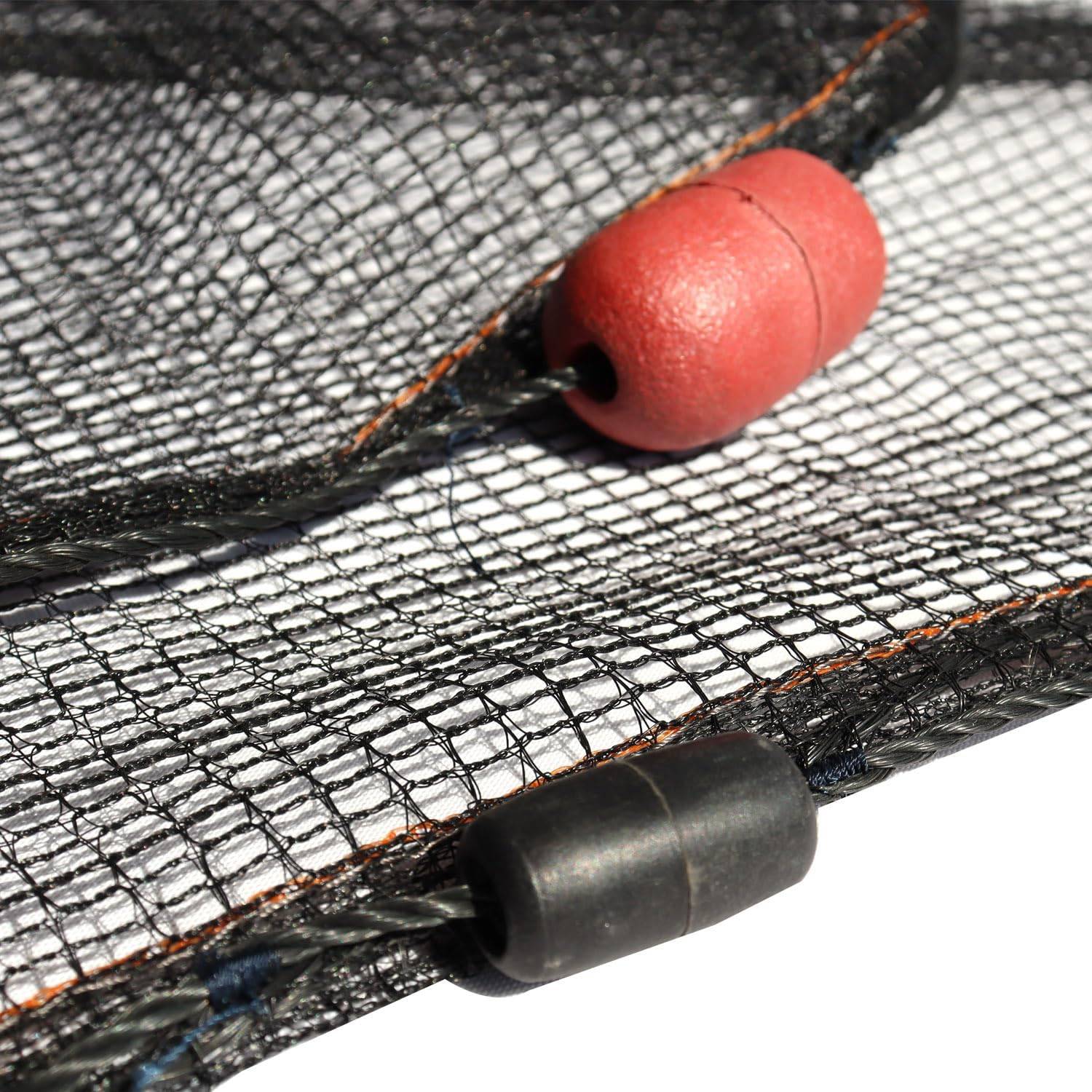 BasicGear® Seine Net, 4ft x 10ft, 1/4 in Knotless Mesh, for Bait Fish