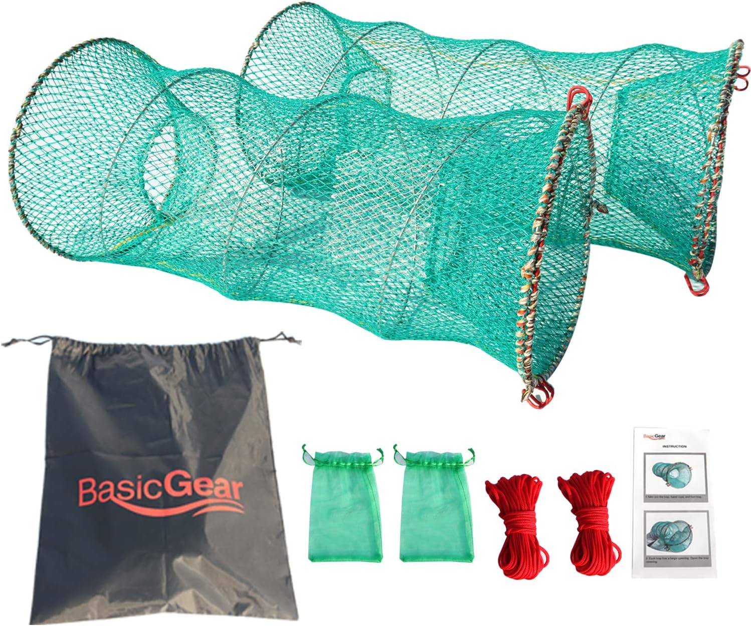 BasicGear® Collapsible Crab & Shrimp Trap, 11.8 x 23.6 in