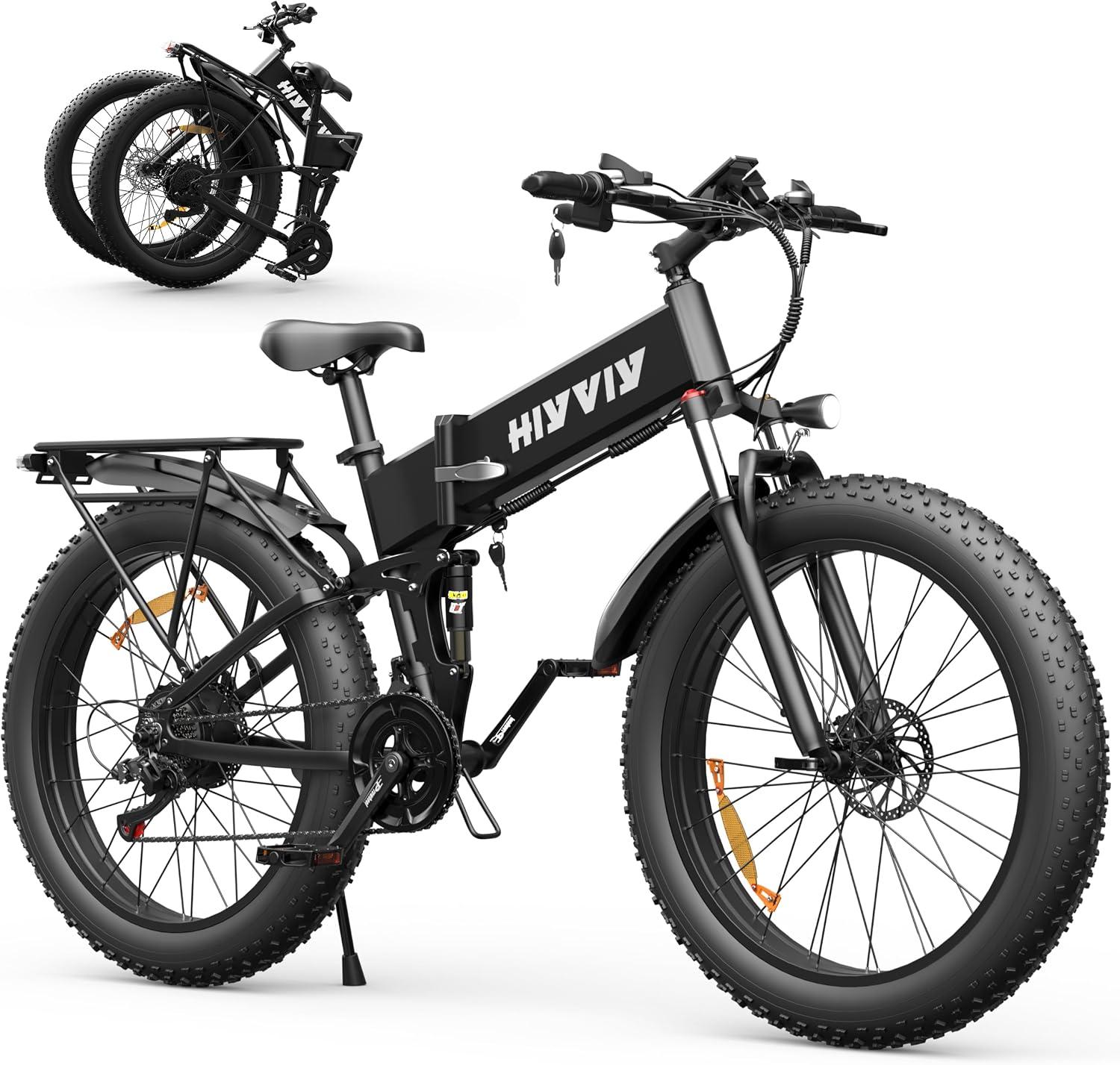HiyViy HW026 Electric Bike for Adults, Peak 3000W Foldable Electric Bike