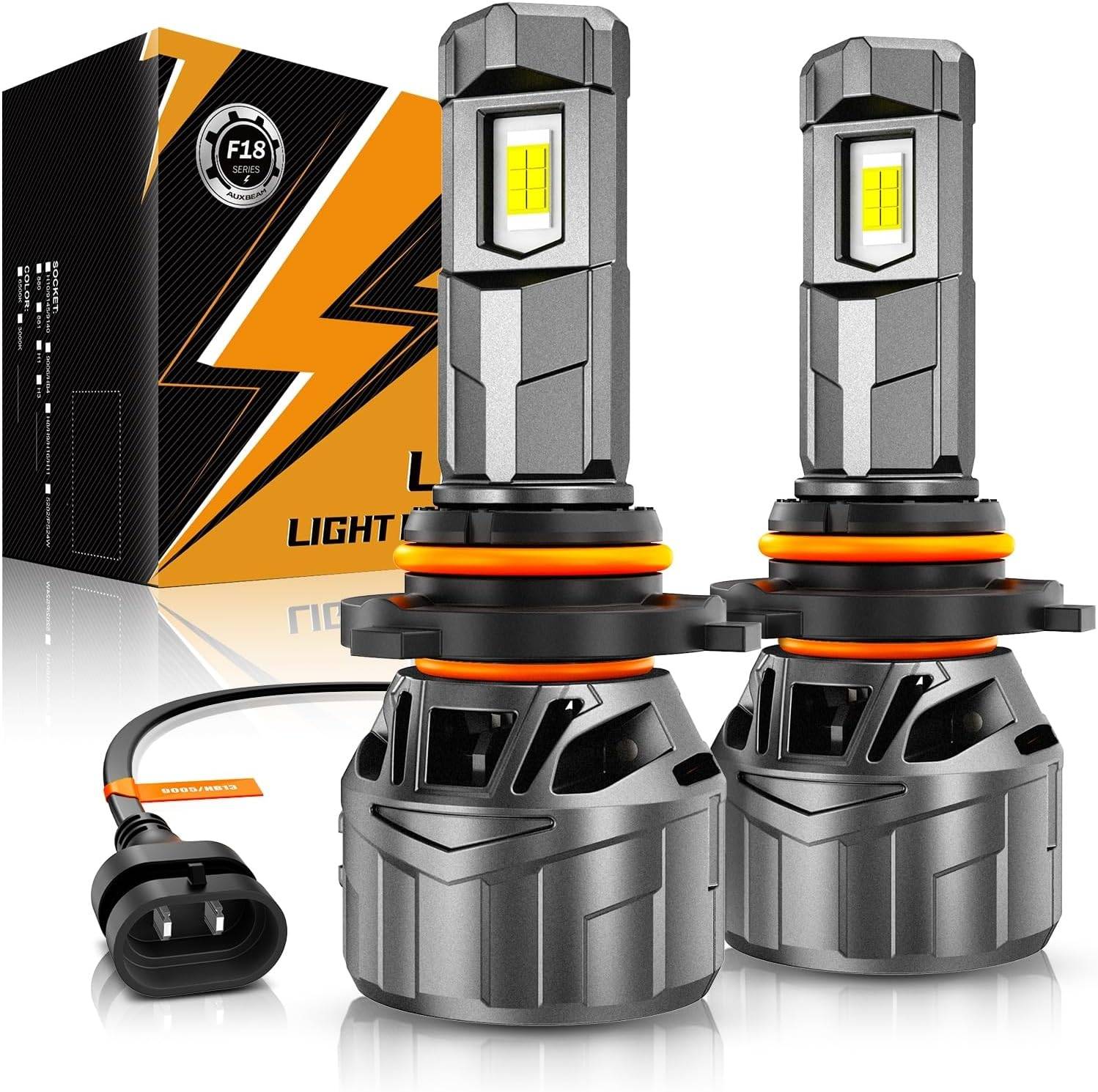 Auxbeam 9005 HB3 Fog Lights, F18 Series 22000LM 9005 Powersports Lights