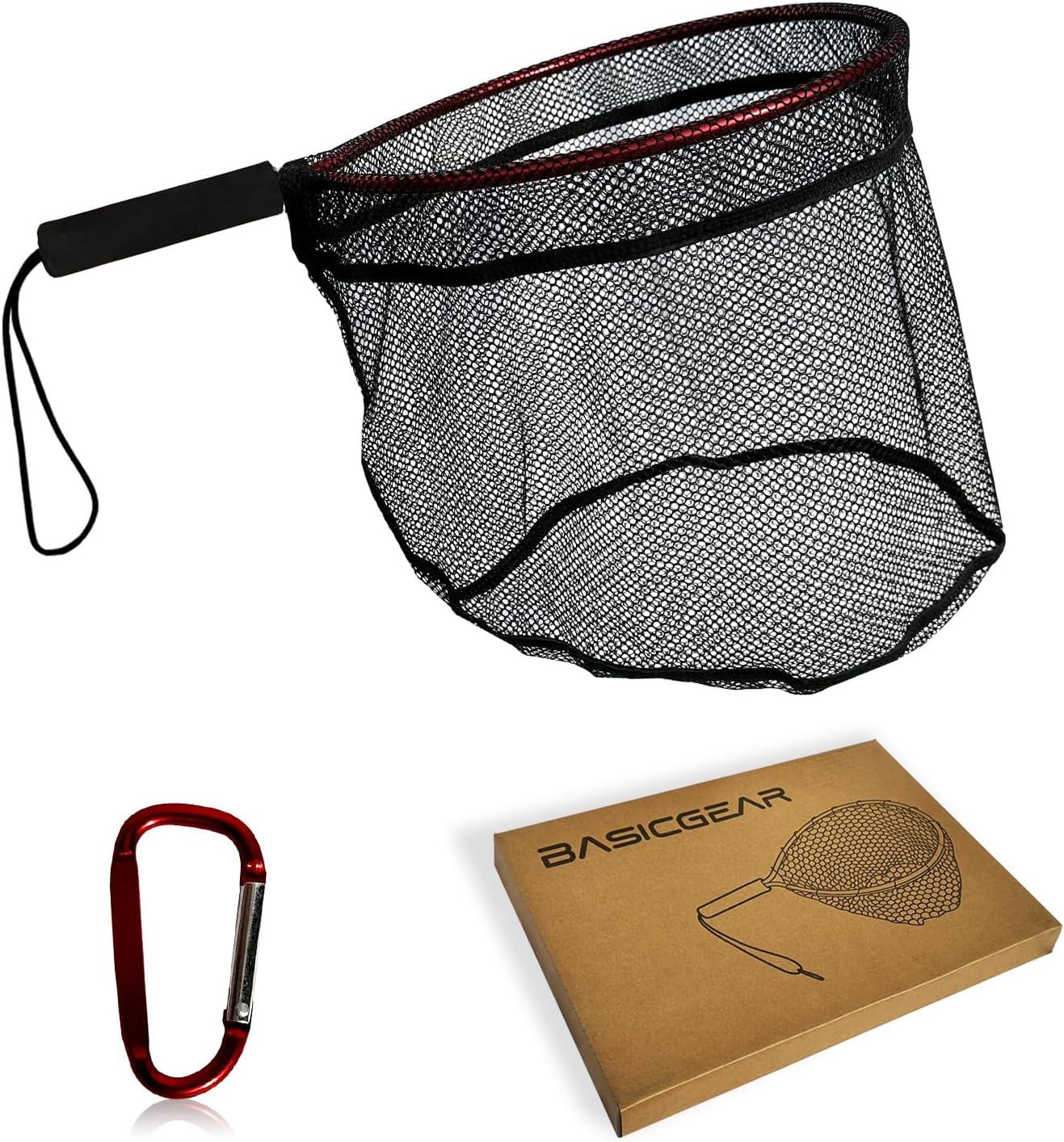 BasicGear® Ultra-Light Aluminum Landing Net for Fly Fishing, Trout, 17 inch